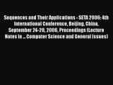 [PDF] Sequences and Their Applications - SETA 2006: 4th International Conference Beijing China