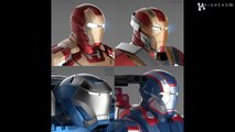 Iron Man 3 Suits - Mark 42 Tony Stark Armor & Patriot Armor & Mark 17 Heartbreaker Armor & Mark 38 I