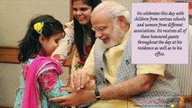 Narendra Modi Celebrates Rakhi With Children & Women