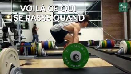 Cette grue s'est crue plus forte qu'elle n'était...