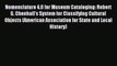 Download Nomenclature 4.0 for Museum Cataloging: Robert G. Chenhall's System for Classifying