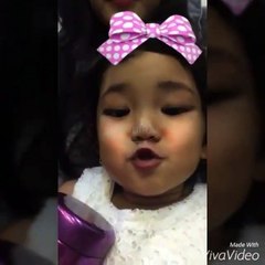 Video Lucu Bilqis Khumairah Razak Lagi Bedakan Sama Tante Syifa l Ayu Ting Ting