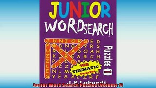 FREE PDF  Junior Word Search Puzzles Volume 1  DOWNLOAD ONLINE