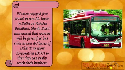 Women Enjoyed Free Bus Ride On Raksha Bandhan in Delhi