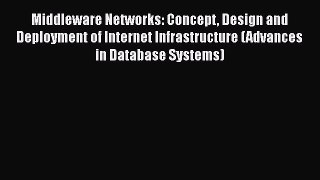 [PDF] Middleware Networks: Concept Design and Deployment of Internet Infrastructure (Advances