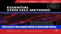 Read Essential Stem Cell Methods (Reliable Lab Solutions)  Ebook Free