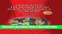 Read Operative Techniques in Foot and Ankle Surgery (Operative Techniques in Orthopaedic Surgery)