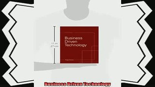 there is  Business Driven Technology