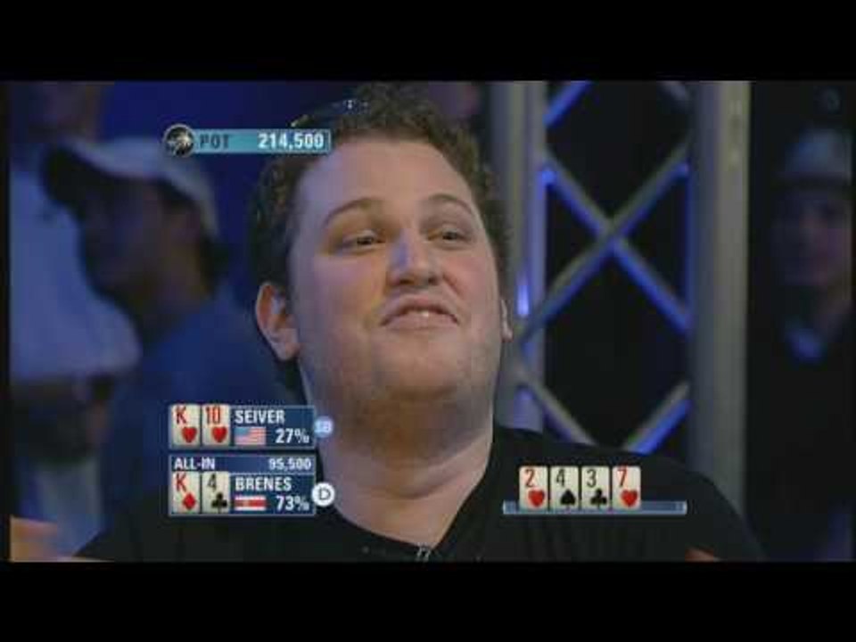 Poker Etiquette - Brenes over celebrating Poker Hand - PokerStars