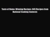 Read Books Taste of Home: Winning Recipes: 645 Recipes from National Cooking Contests E-Book