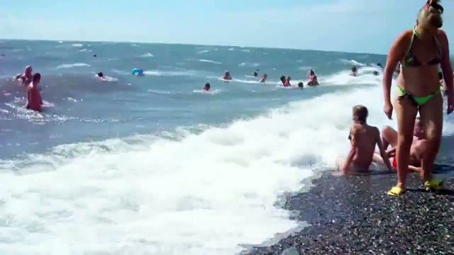 The beach Black sea Adler Пляж Черное море Адлер 9