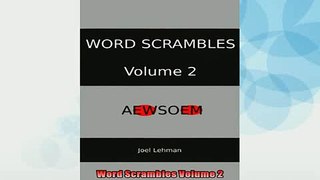 FREE DOWNLOAD  Word Scrambles Volume 2 READ ONLINE