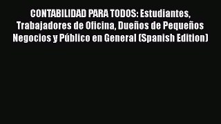 [PDF] CONTABILIDAD PARA TODOS: Estudiantes Trabajadores de Oficina DueÃ±os de PequeÃ±os Negocios