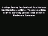 [PDF] Starting & Running Your Own Small Farm Business: Small-Farm Success Stories * Financial