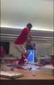 Joe Ledley Dancing on a Table in Wales Dressing Room After Victory over Northern Ireland - EURO 2016
