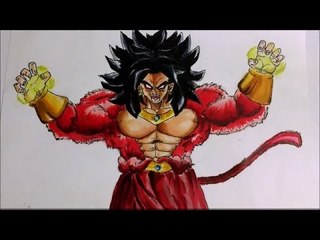 DRAWING BROLY SUPER SAIYAN 4