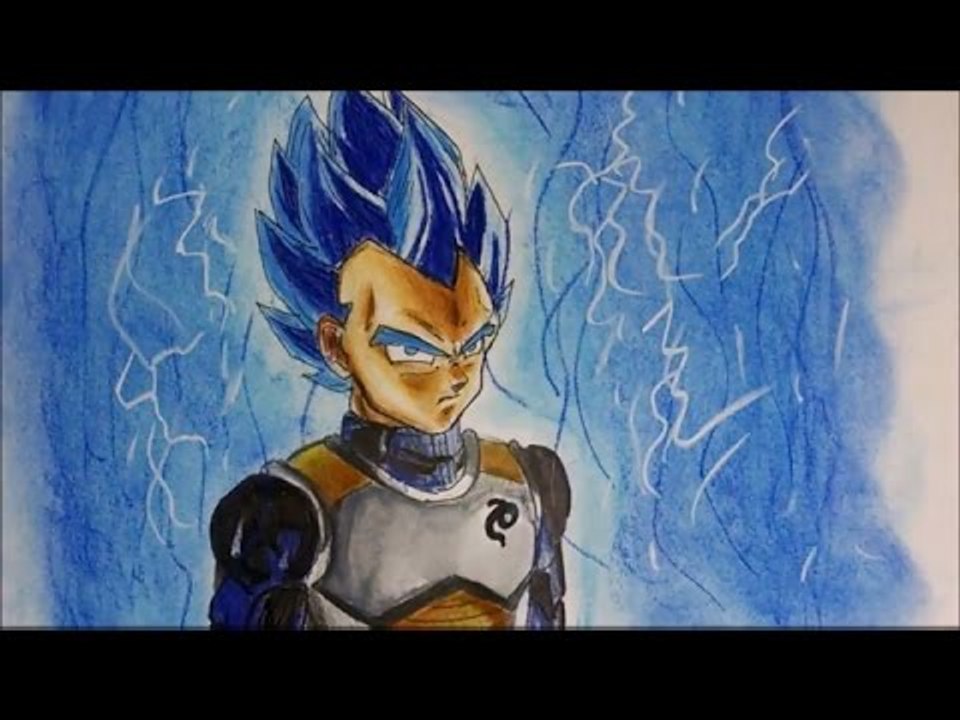 Drawing Vegeta SSGSS – Super Saiyan God Super Saiyan - Resurrection F'
