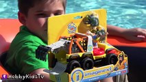 Biggest SHARK WEEK EGG! Boat Fishing For Toys Adventure + Shark Imaginext Animal Planet HobbyKidsTV_23