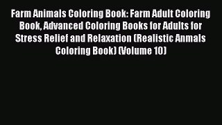 [PDF] Farm Animals Coloring Book: Farm Adult Coloring Book Advanced Coloring Books for Adults