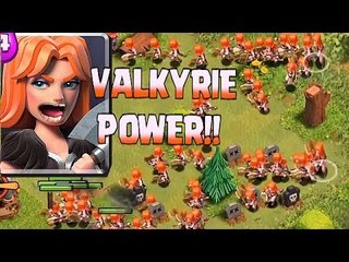 CLASH OF CLANS || ⚡️VALKYRIE FUN ⚡️