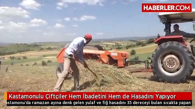 Kastamonulu Çiftçiler Hem İbadetini Hem de Hasadını Yapıyor