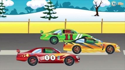 Police Cars with Racing Cars + 1 Hour Kids Videos Compilation. Cars & Trucks Cartoons for children