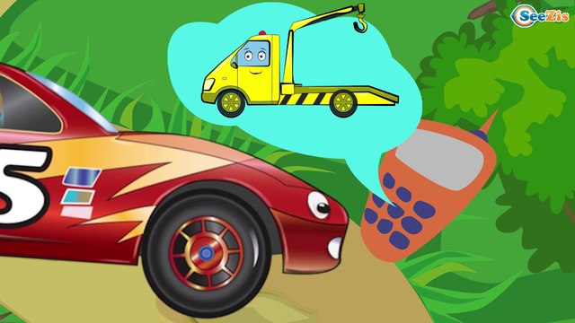 Carros infantiles - Coches de Carreras, Coche de Policía - Carritos para niños. Caricatura de carro
