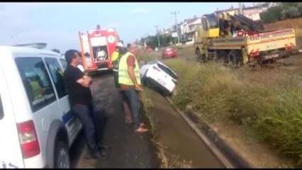 Su Kanalına Düşen Otomobilin Sürücüsü Öldü