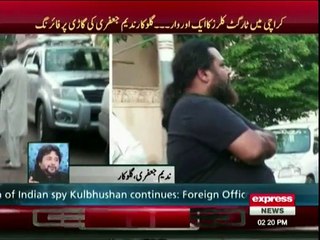 Robbery attempt Shots fired at Nadeem Jafri’s car