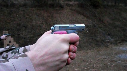 Pink & chrome CZ-45 /CZ 1945 , 6.35 browning /25 AUTO