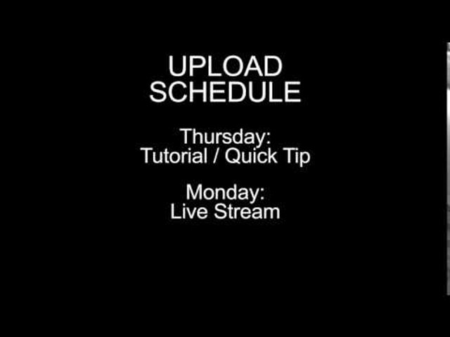 Upload Schedule
