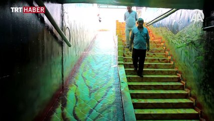 Alt geçit sanat galerisi yapıldı