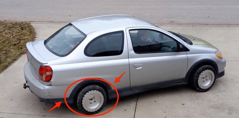 Une voiture équipée de roues multidirectionnelles !