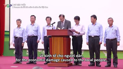 Formosa xin lỗi Nhà nước và nhân dân Việt Nam