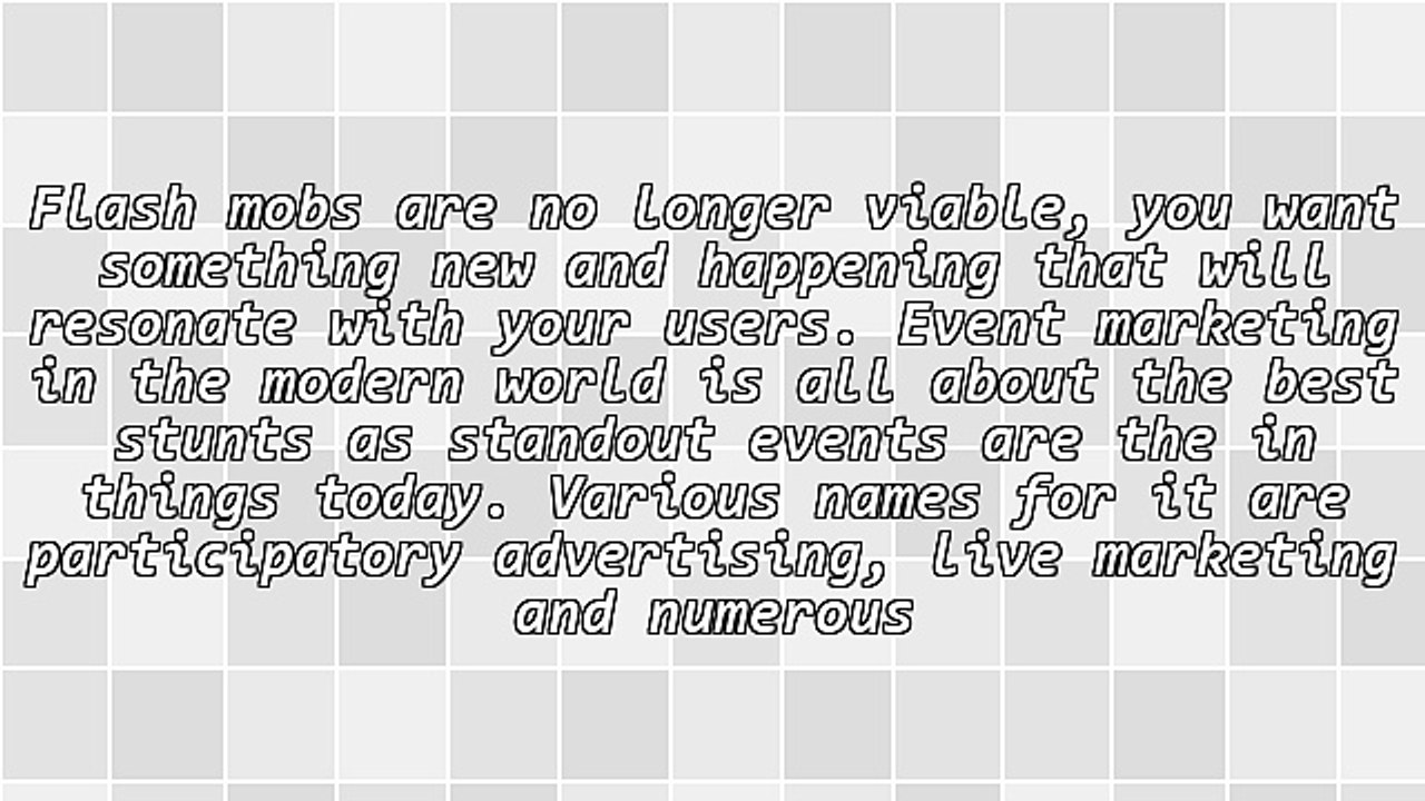 What's New In Marketing Events - Understand These Rules