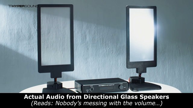HyperSound Glass, los primeros altavoces direccionales hechos de vidrio