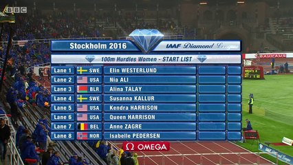 Tải video: 100m haies F - DL Stockholm, 19 juin 2016 (retour de S. Kallur, victoire Kendra Harrison)