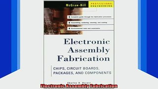 READ book  Electronic Assembly Fabrication Full EBook