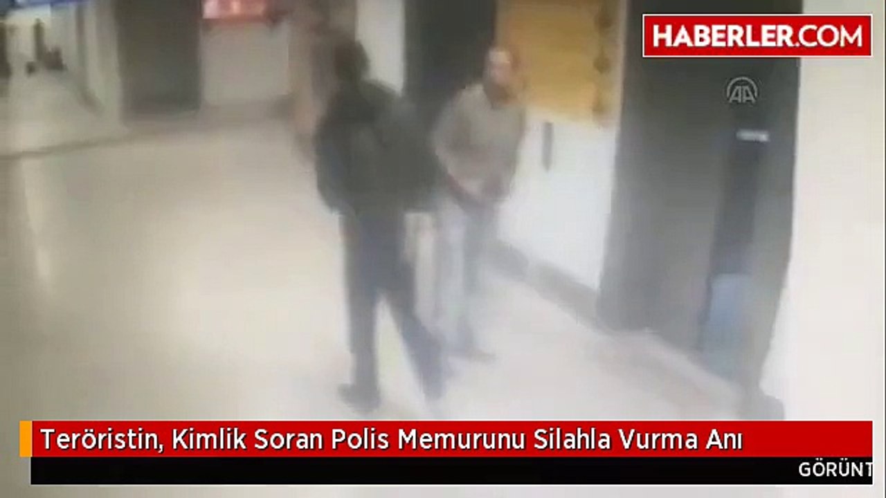 Teröristin, Kimlik Soran Polis Memurunu Silahla Vurma Anı