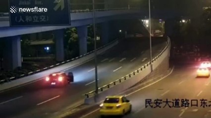 Man storms out of car after argument with girlfriend and gets hit by a lorry