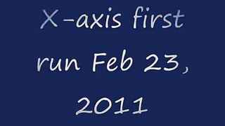 CNC x-axis test run, Feb 23, 2011