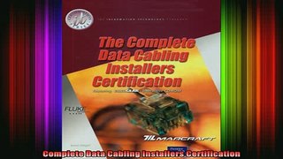 DOWNLOAD FREE Ebooks  Complete Data Cabling Installers Certification Full Free