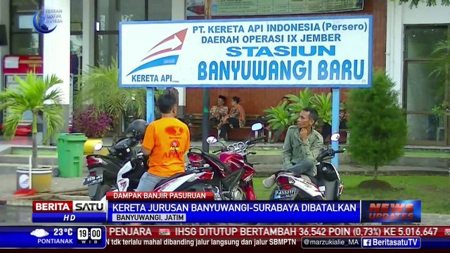 Terdampak Banjir, Dua Jadwal Kereta Api Dibatalkan