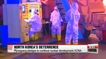 N. Korea vows to continue nuclear development to deter U.S.