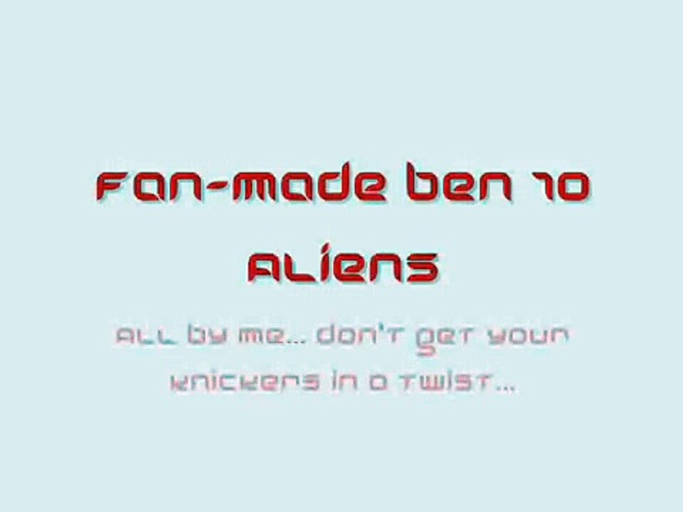 Ben 10 Fan-Aliens