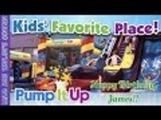 PUMP IT UP Kids' Favorite Place - Indoor Playground for James' Birthday | Liam and Taylor's Corner