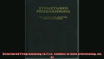For you  Structured Programming APIC studies in data processing no 8