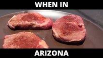 Jóvenes fríen carne en las calles de Arizona