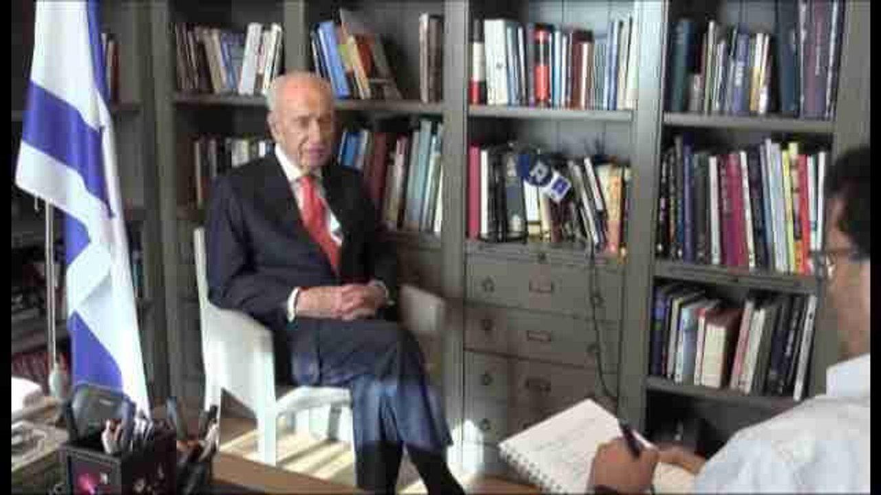 Peres cree que la paz entre judíos y palestinos es "inevitable"
