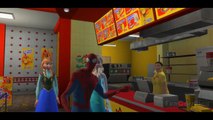 Frozen Elsa & Anna & Spiderman w- Disney Lightning McQueen Cars & Nursery Rhymes Songs for Children!_11